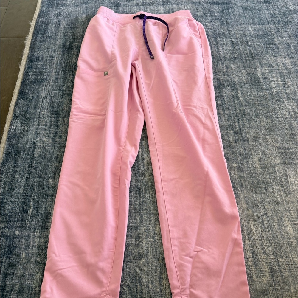 Fabletics Pink Straight Leg Scrub Pants